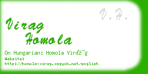 virag homola business card